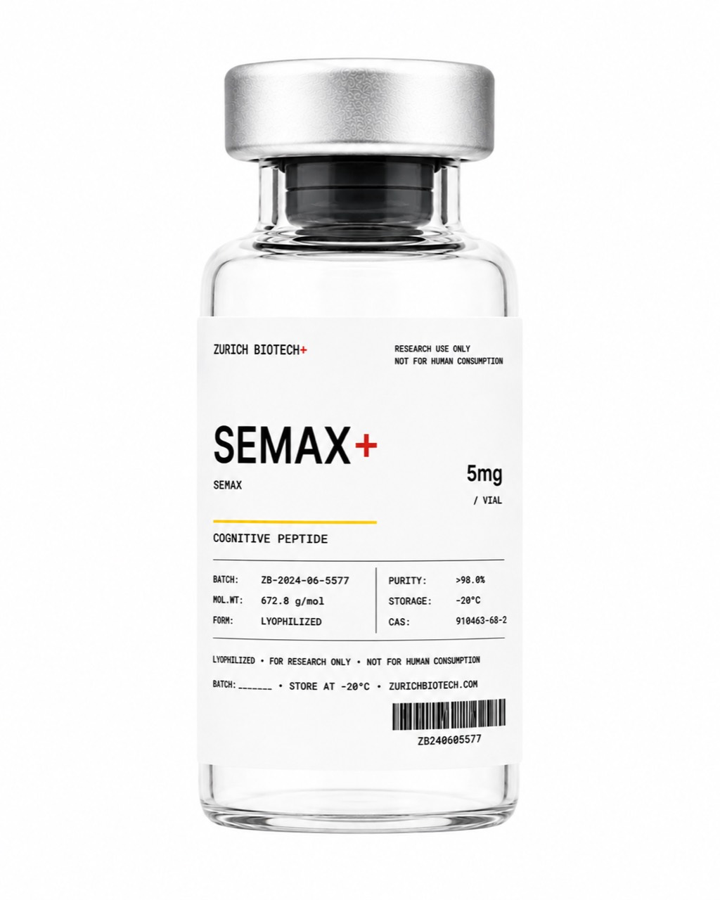 SEMAX vial: research-grade nootropic peptide, shipped across Bali and Indonesia